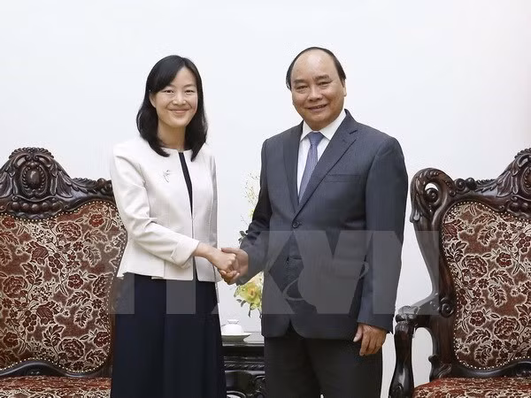 Le Premier ministre reçoit la directrice générale du groupe taïwanais Pou Chen ảnh 1