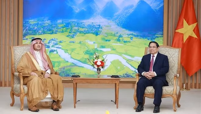 Le Premier ministre Pham Minh Chinh reçoit l’ambassadeur d'Arabie saoudite au Vietnam ảnh 1