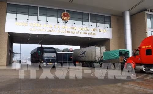 Têt : 1.300 tonnes de produits agricoles exportés via la porte frontalière de Lao Cai ảnh 1