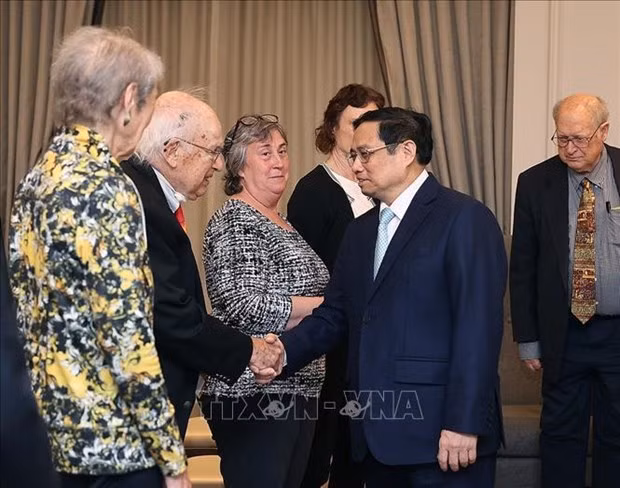 Le Premier ministre Pham Minh Chinh rencontre des amis américains ảnh 1