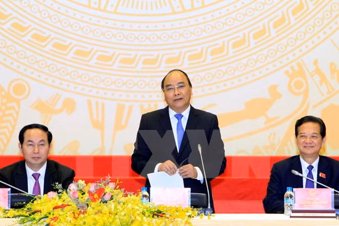 Rencontre des membres du gouvernement des 12ème et 13ème mandats ảnh 1