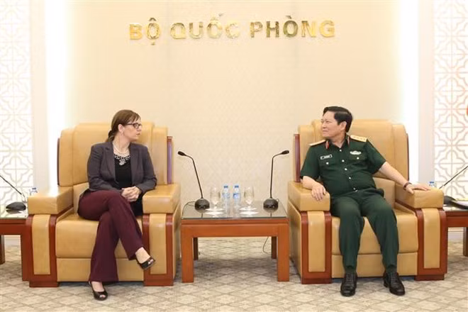Le ministre vietnamien de la Défense reçoit l'ambassadrice israélienne ảnh 1