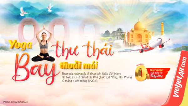  Vietjet lance des activités en réponse à la Journée internationale du Yoga ảnh 1