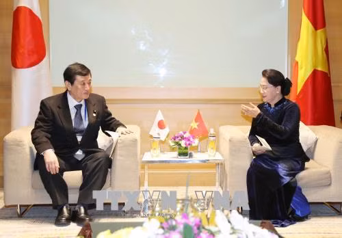 APPF-26 : la présidente de l’AN reçoit des parlementaires marocain, laotien et japonais ảnh 3