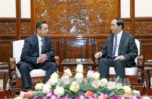 Le président Tran Dai Quang salue de nouveaux ambassadeurs ảnh 2