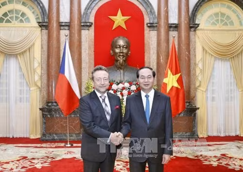 Le président Tran Dai Quang salue de nouveaux ambassadeurs ảnh 1