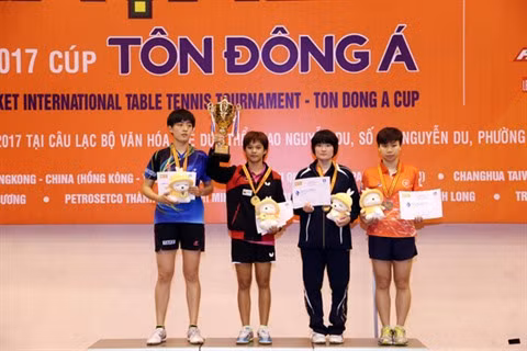 Tennis de table : République de Corée et Thaïlande dominent le tournoi «Raquette d’or» ảnh 1