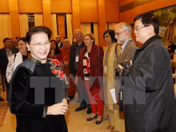La présidente de l’AN apprécie le rôle du Conseil mondial de la paix ảnh 1