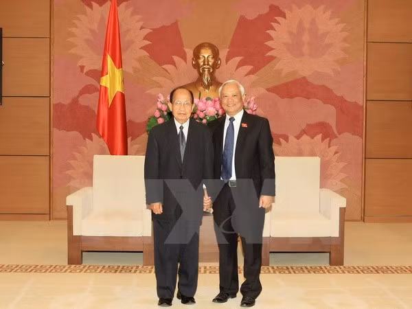 Une délégation du Comité de la paix et de la solidarité du Laos au Vietnam ảnh 1