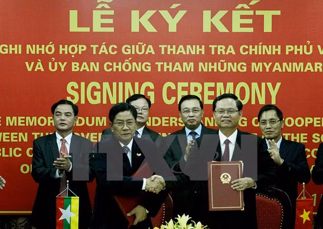 Le Vietnam et le Myanmar renforcent leur coopération contre la corruption ảnh 1