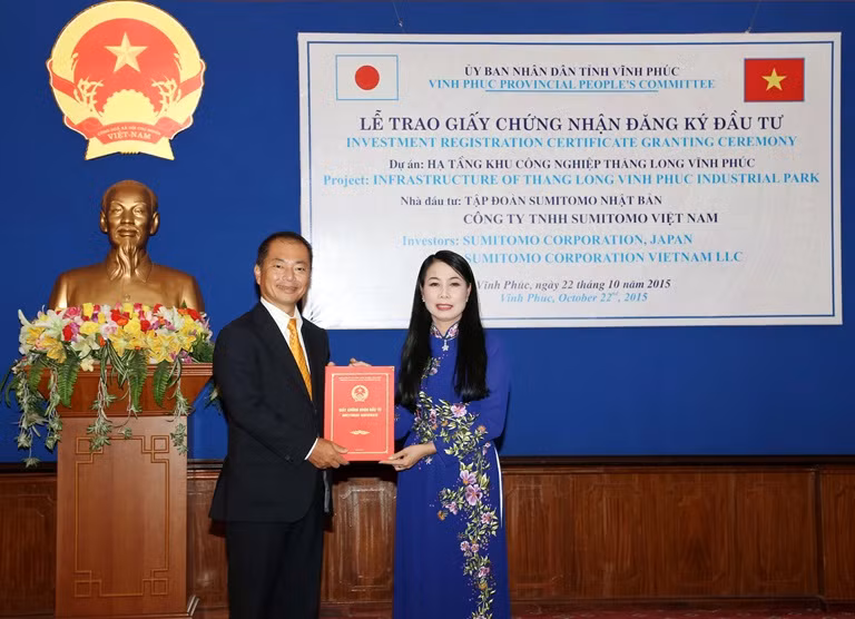Vinh Phuc : remise de la licence d’investissement à un projet japonais ảnh 1