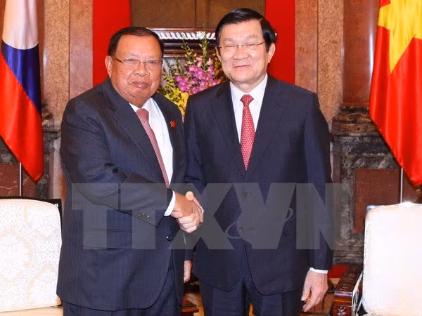 Le président Truong Tan Sang plaide pour les liens spéciaux Vietnam-Laos ảnh 1
