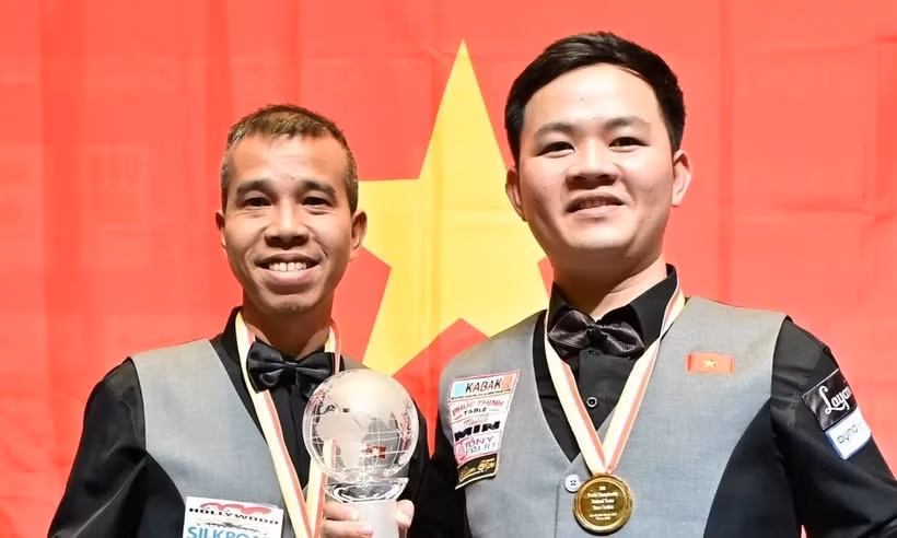 Le Vietnam entre dans l’histoire aux championnats du monde par équipes de billard à trois bandes ảnh 1