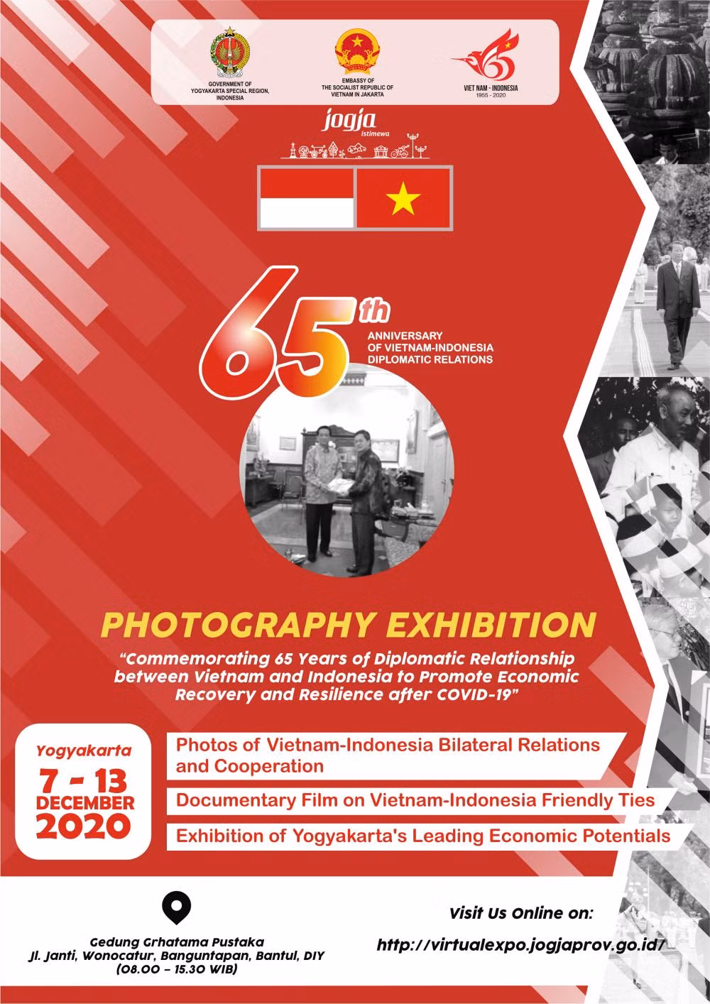 Exposition de photos célébrant les 65 ans des relations diplomatiques Vietnam-Indonésie ảnh 1