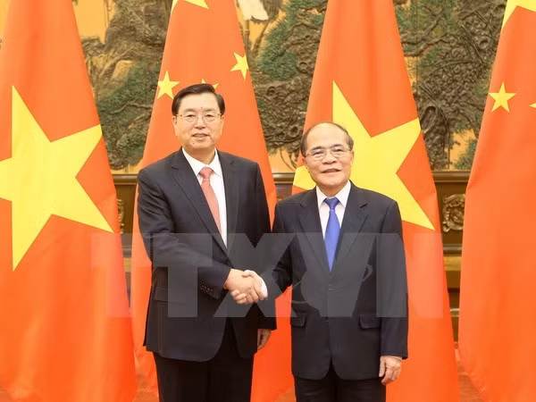 Entretien Nguyen Sinh Hung - Zhang Dejiang ảnh 1