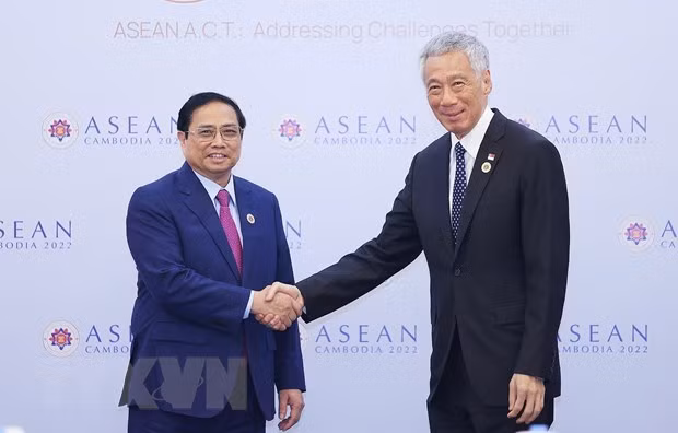 La visite du PM Pham Minh Chinh renforce les relations Singapour-Vietnam ảnh 3
