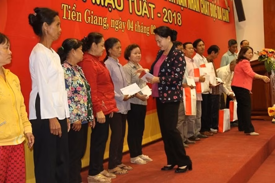 La présidente de l’AN formule ses vœux du Têt à Tien Giang et Ben Tre ảnh 1