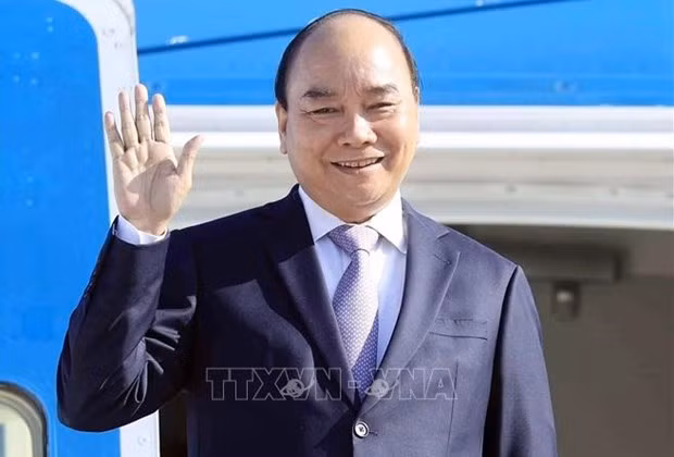 Le président Nguyen Xuan Phuc est arrivé à New York pour sa participation à la 76e session de l’AG de l’ONU ảnh 1