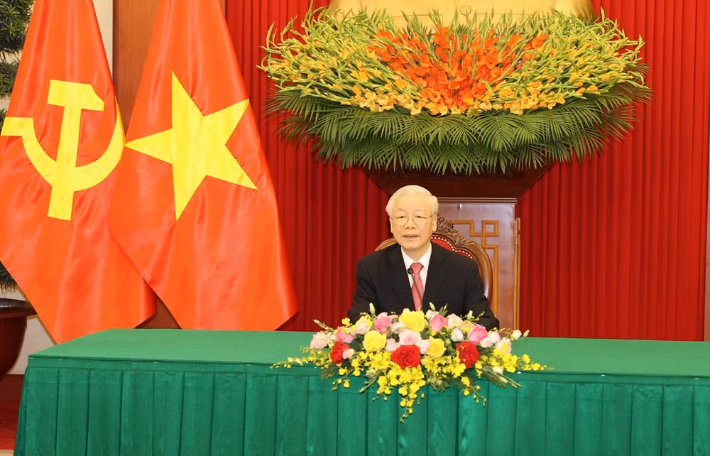 Vietnam-Cuba: conversation téléphonique entre Nguyen Phu Trong et Miguel Diaz-Canel Bermudez ảnh 1