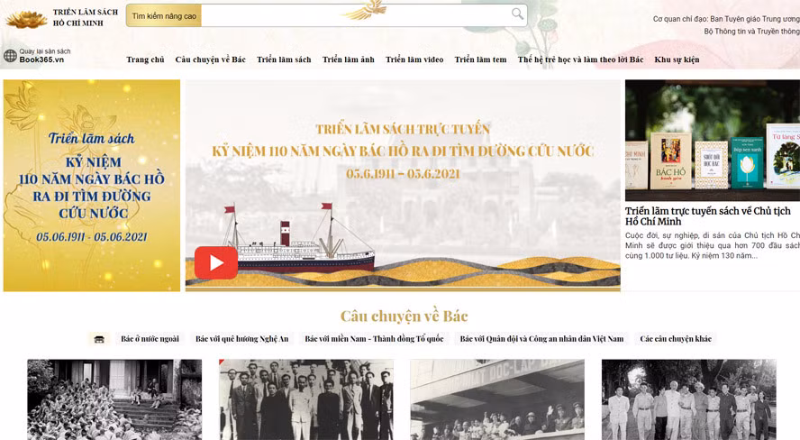 Exposition et Fête des livres sur le départ de l'Oncle Hô pour trouver la voie de salut national ảnh 1 Exposition et Fête des livres sur le départ de l'Oncle Hô pour trouver la voie de salut national ảnh 1