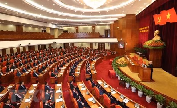 Ouverture du 11e Plénum du Comité central du Parti (XIIe mandat) ảnh 1