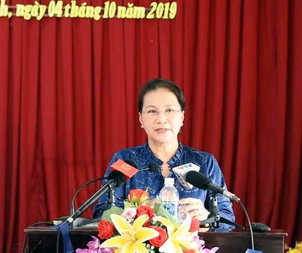  La présidente de l’AN rencontre des électeurs de Can Tho ảnh 1