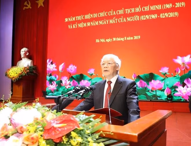 La cérémonie nationale marque les 50 ans de mise en œuvre du Testament du Président Ho Chi Minh ảnh 1