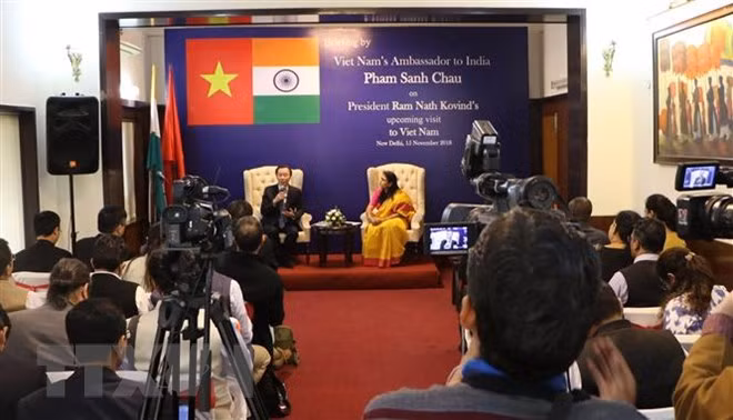 Une conférence de presse sur la prochaine visite du président indien au Vietnam ảnh 1