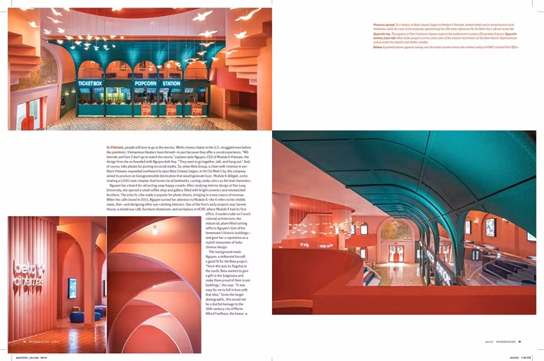 Un cinéma de HCM-Ville apparaît dans le plus grand magazine d'architecture au monde ảnh 1