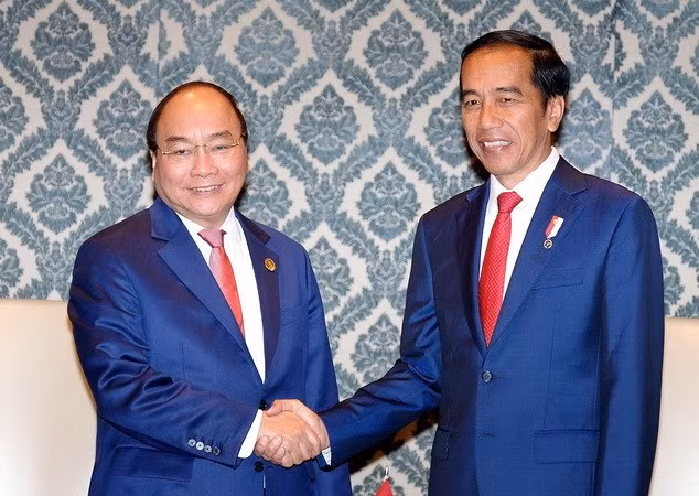 Le PM vietnamien rencontre les dirigeants cambodgien et indonésien en Inde ảnh 1