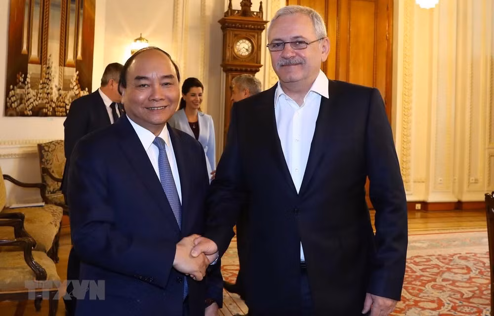 Entrevue entre le PM Nguyên Xuân Phuc et le président de la Chambre des députés de Roumanie ảnh 1