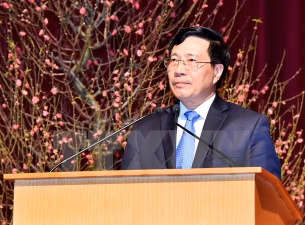 Le vice-PM et ministre des AE Pham Binh Minh reçoit un responsable de l’AIIB ảnh 1