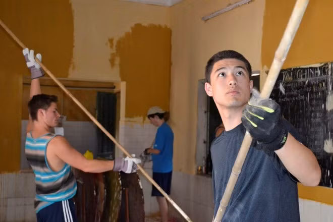 Des enseignants et élèves américains participent à une excursion au Vietnam ảnh 1