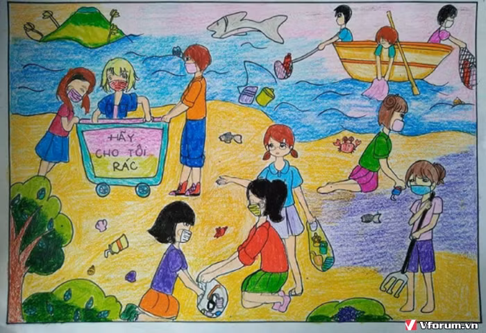 Concours de conception d’affiches de propagande sur la protection de l'environnement ảnh 1