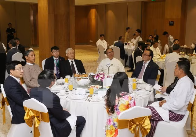 Les activités du SG Nguyen Phu Trong au Myanmar ảnh 1
