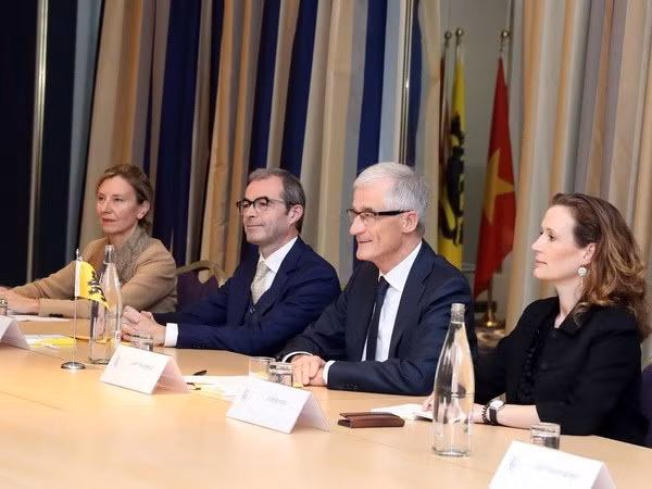 Le PM Nguyen Xuan Phuc rencontre les ministres des régions flamande et wallonne de Belgique ảnh 1