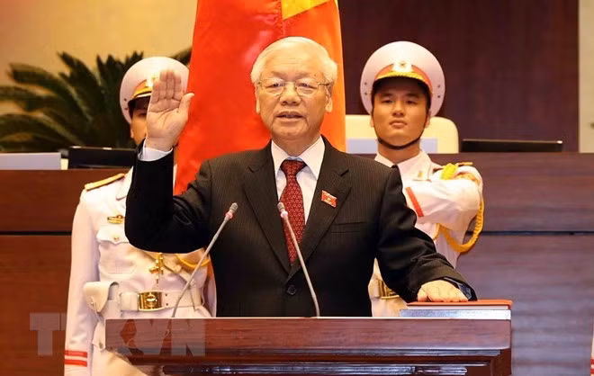 Félicitations au nouveau président Nguyên Phu Trong ảnh 1