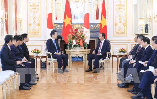 Le président Tran Dai Quang reçoit le président du Parti Komei du Japon ảnh 1