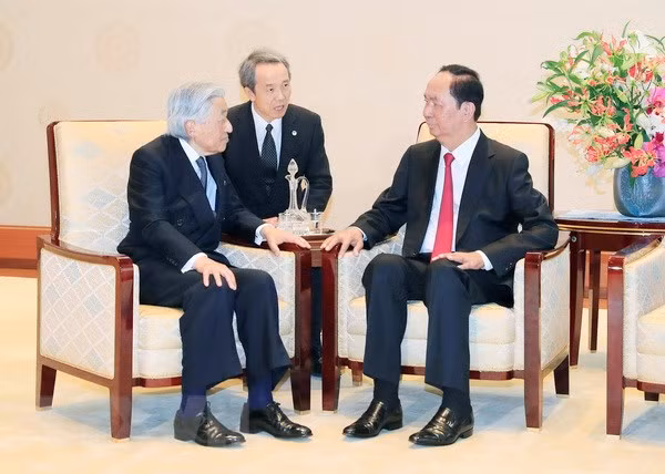 Entrevue entre le président Trân Dai Quang et l’empereur Akihito ảnh 2