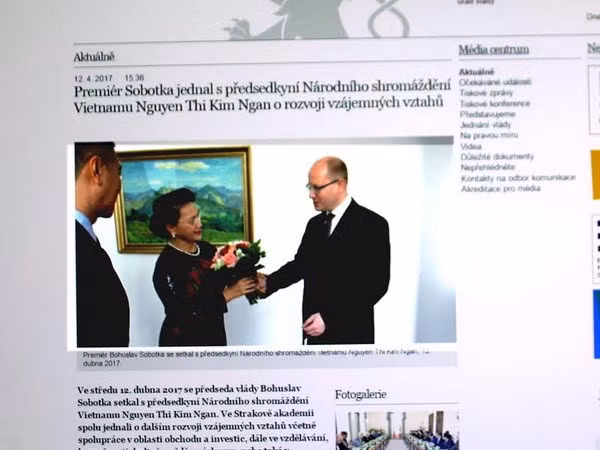La presse tchèque couvre la visite de la présidente de l’AN Nguyên Thi Kim Ngân ảnh 1