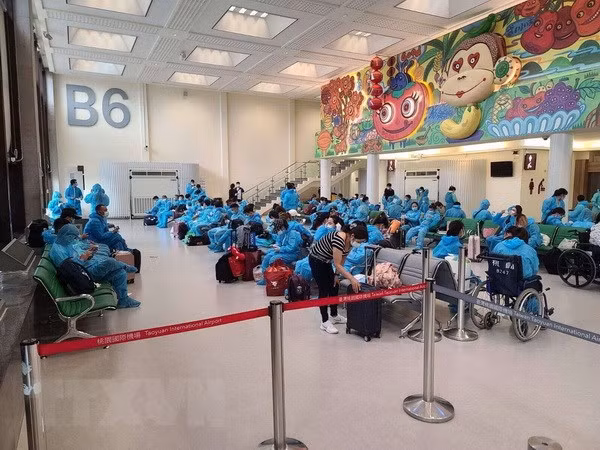 COVID-19 : Rapatriement de près de 360 citoyens vietnamiens bloqués à Taiwan (Chine) ảnh 1