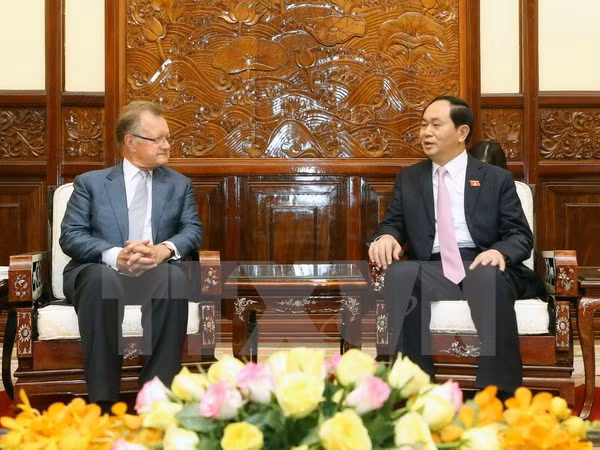 Le président Trân Dai Quang reçoit un professeur de marketing de l’Université de Harvard ảnh 1