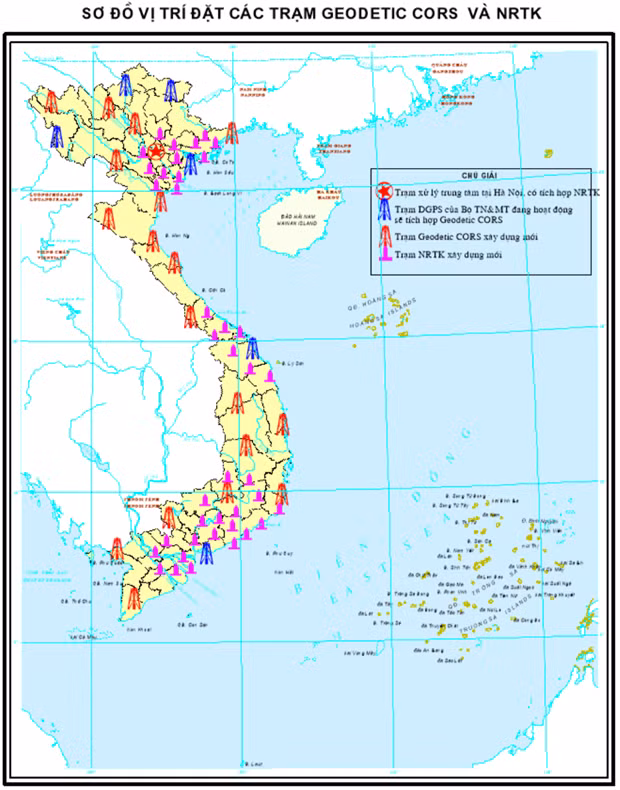 Mise en service officielle du réseau des stations nationales de positionnement par satellite ảnh 2 Mise en service officielle du réseau des stations nationales de positionnement par satellite ảnh 2