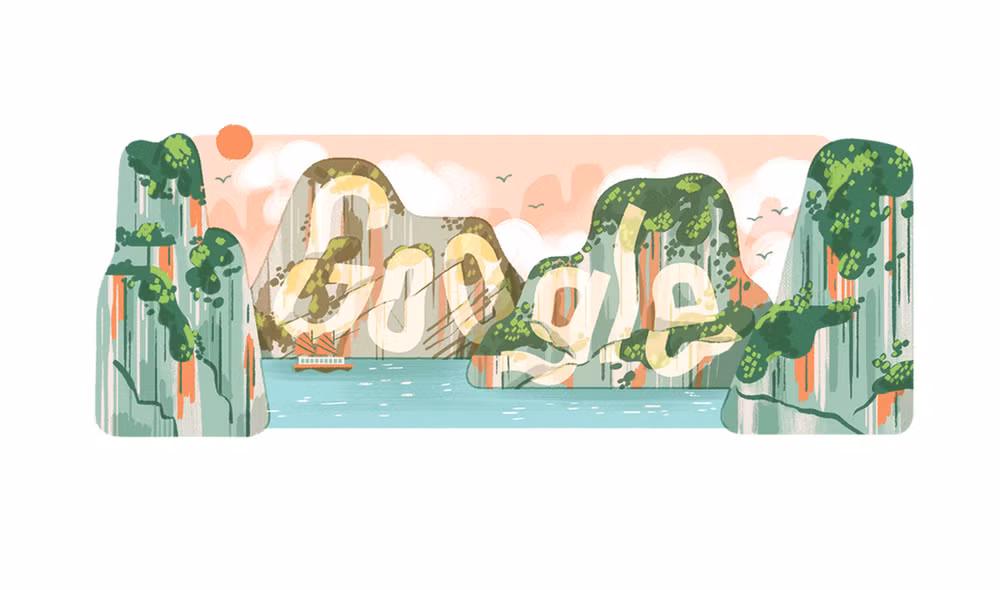 La baie d'Ha Long honorée par Google Doodle ảnh 1