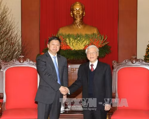Vietnam-Chine: Nguyen Phu Trong reçoit l’envoyé spécial de Xi Jinping ảnh 1