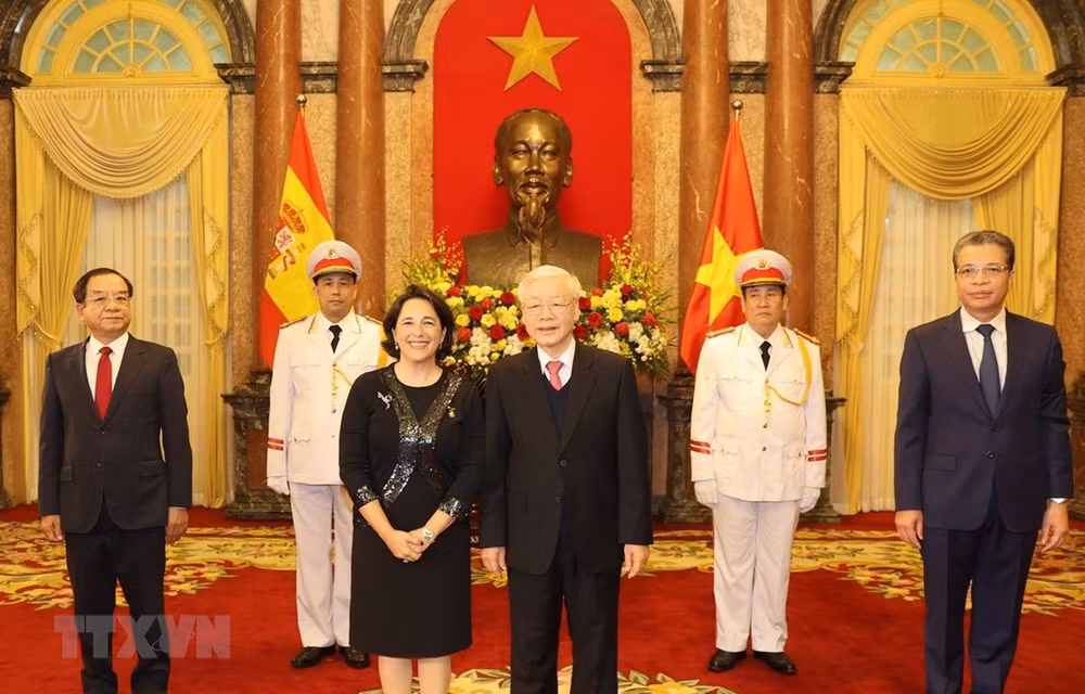 Le dirigeant Nguyen Phu Trong reçoit de nouveaux ambassadeurs étrangers ảnh 1