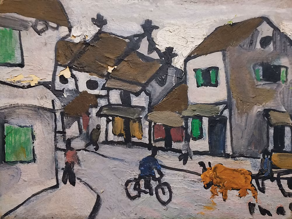 Trois peintures de Bùi Xuân Phái aux enchères à Singapour ảnh 1 Trois peintures de Bùi Xuân Phái aux enchères à Singapour ảnh 1