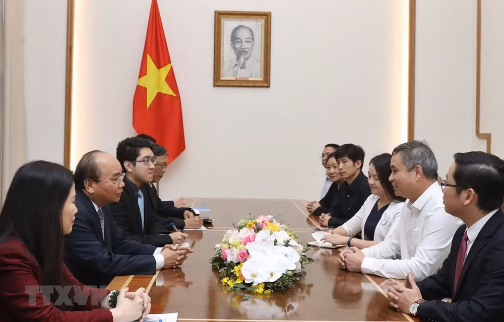 Le Premier ministre reçoit le directeur général de Texhong Vietnam ảnh 1
