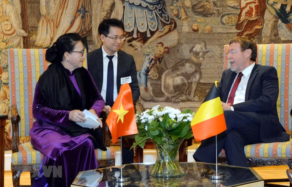 Vietnam-Belgique : entrevue entre Nguyên Thi Kim Ngân et Siegfried Bracke ảnh 1
