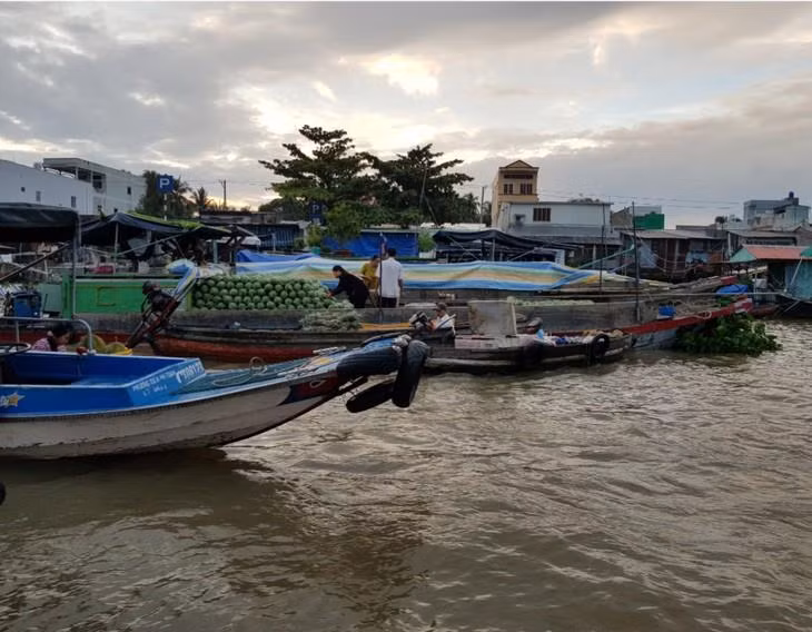 Le marché flottant de Cai Rang, la principale attraction de Cân Tho ảnh 2 Le marché flottant de Cai Rang, la principale attraction de Cân Tho ảnh 2